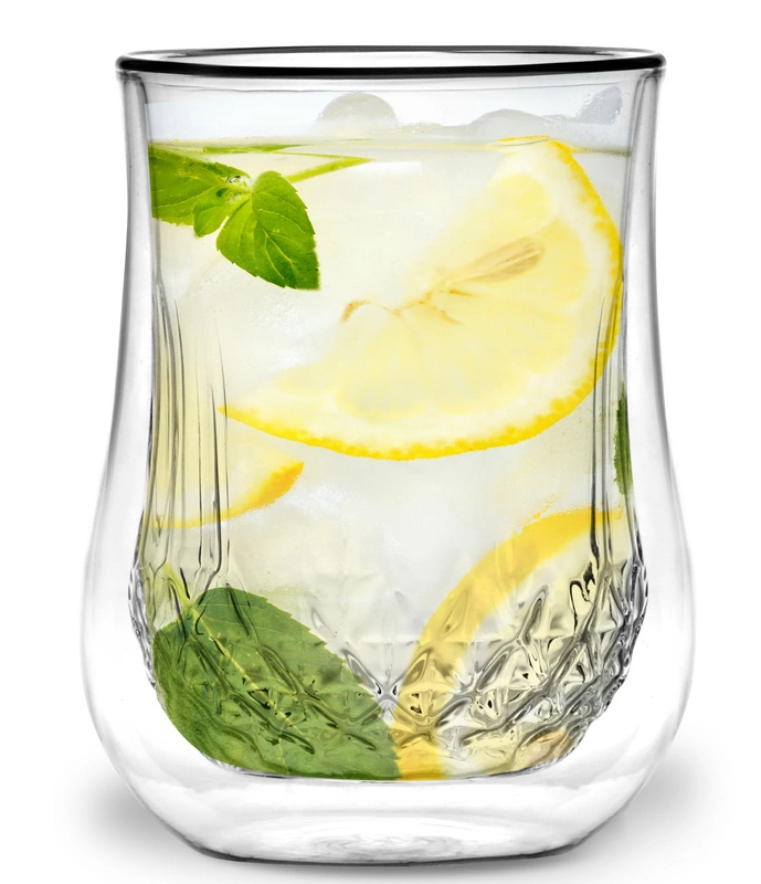 Vialli Design - Zestaw 2 szklanek z podwójną ścianką Diamante 300 ml