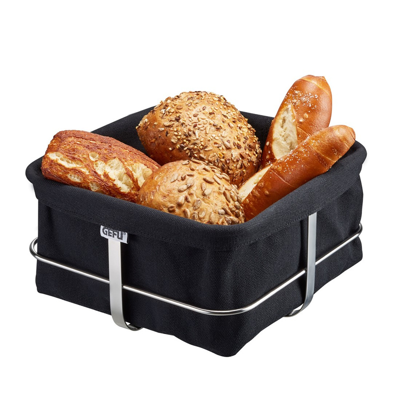 GEFU - koszyk na chleb czarny BRUNCH