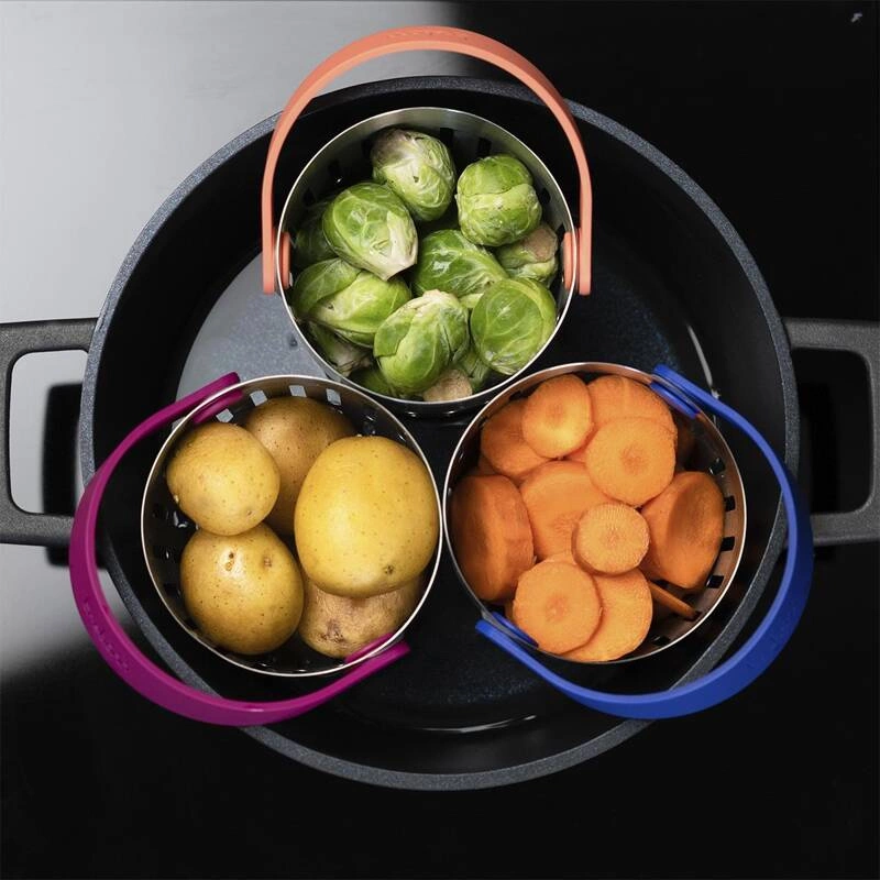 Trebonn - Koszyk do gotowania stalowy Cookin'Pod PRO - Blue