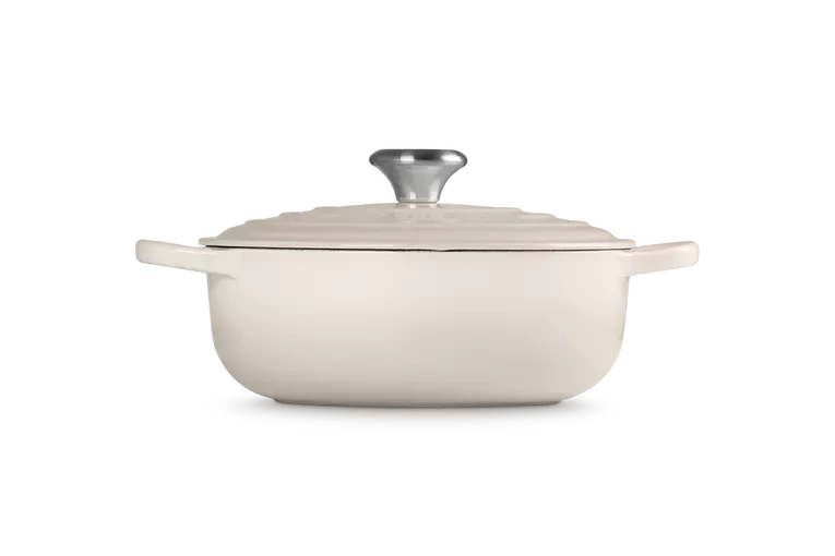 Le Creuset - garnek żeliwny Saute Signature meringue 3,4 l 24 cm