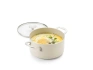 KitchenAid - Garnek 20 cm 3,1 L z pokrywką kremowy