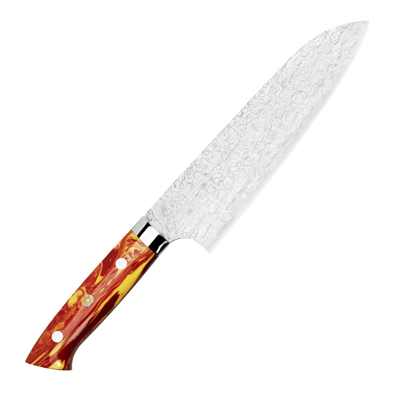 Takeshi Saji - Red Turquoise R2 Nóż Santoku 18 cm LIMITED