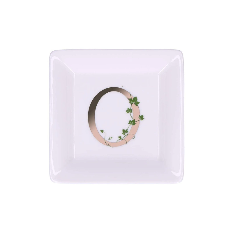 La Porcellana Bianca - talerzyk kwadratowy 10 cm, Wzór O Adorato