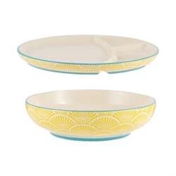 Typhoon - Zestaw miska + talerz Yellow World Foods