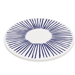 Zassenhaus - podkładka pod gorące naczynia, ceramika/korek, śred. 20 cm, kreski Nordic