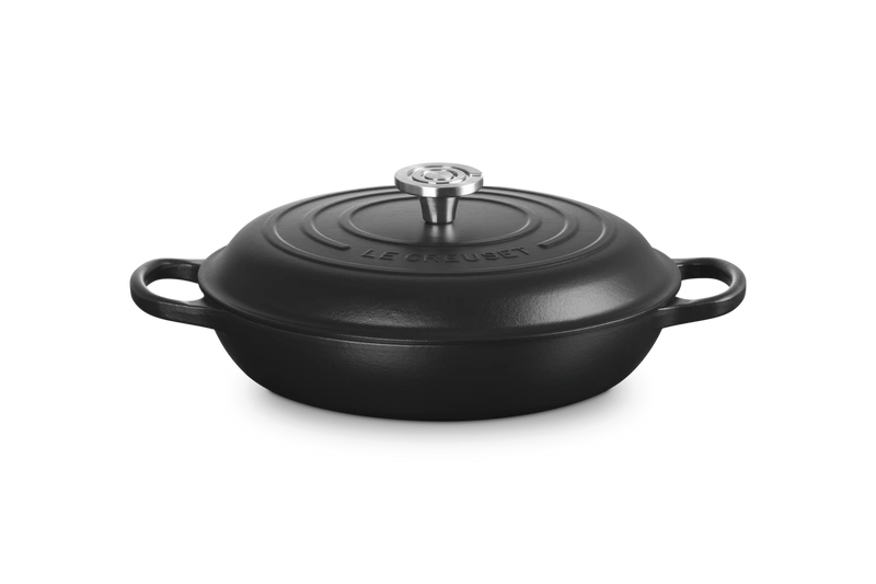 Le Creuset - garnek Gourmet Profesjonalny żeliwny 30 cm 3,5 l czarny