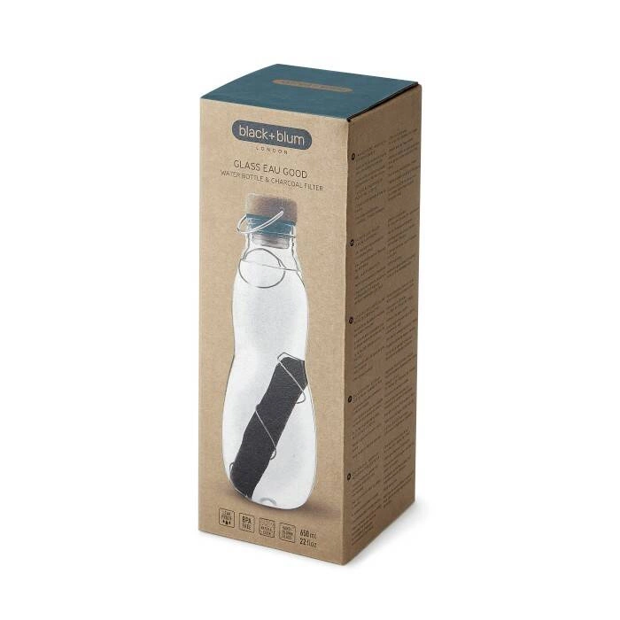 Black+Blum - Butelka na wodę EAU GOOD w pokrowcu, morska