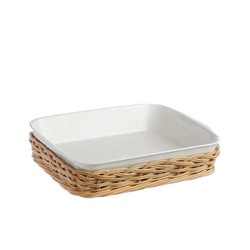 La Porcellana Bianca - wiklinowy kosz na naczynie do zapiekania 23 cm Midollino