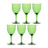ROSE&TULIPANI - FIABA Zestaw 6 kieliszków do wina 400 ml, zielony