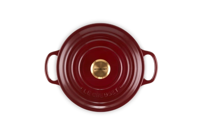Le Creuset - garnek żeliwny Signature 20 cm 2,4 l garnet