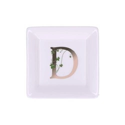 La Porcellana Bianca - talerzyk kwadratowy 10 cm, Wzór D Adorato