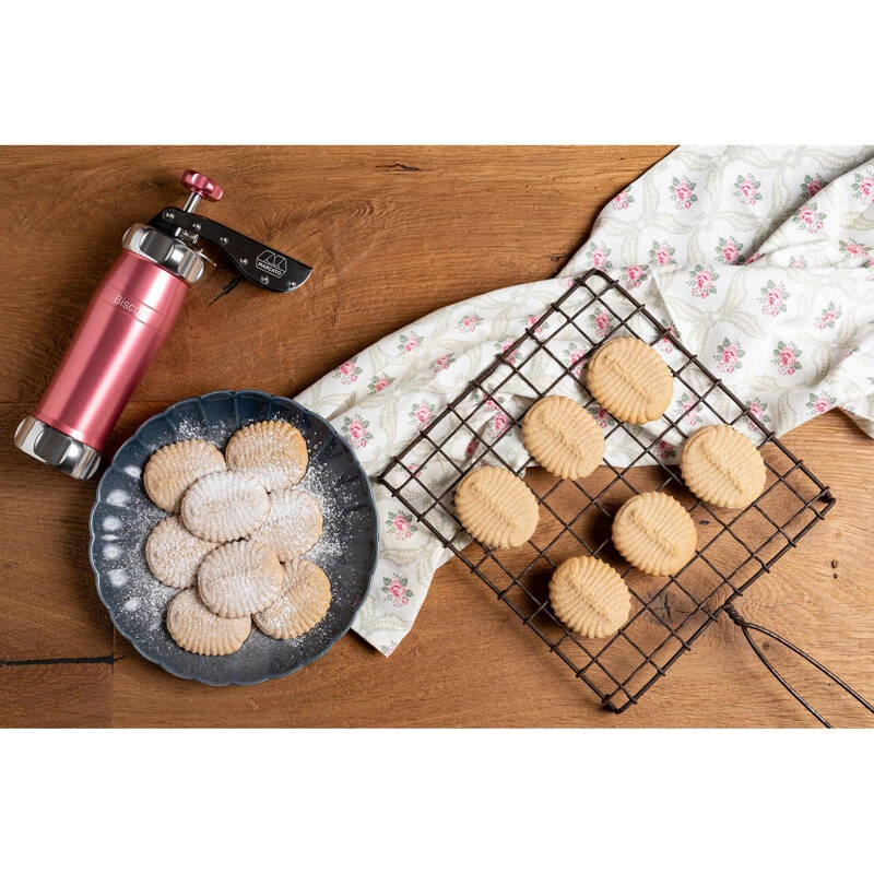 Marcato - Ręczna maszynka do robienia ciasteczek, jasnoróżowa