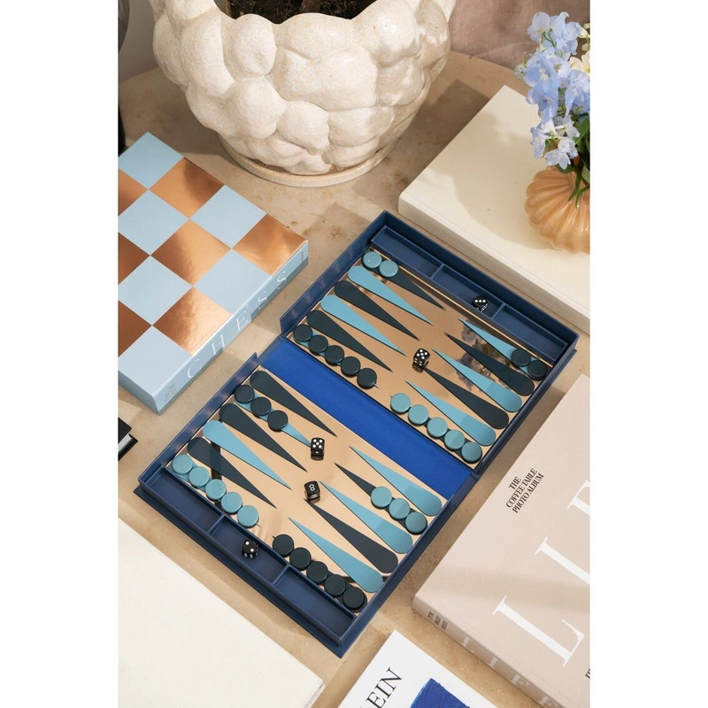 Printworks - Backgammon - granatowe/miedziane