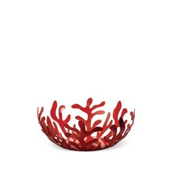 Alessi - kosz na owoce, czerwony; 25 cm MEDITERRANEO