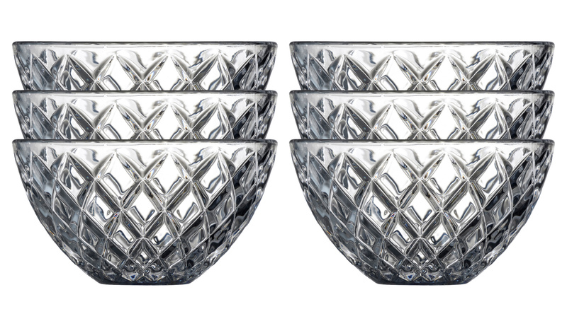 Lyngby Glas - Miska Sorrento 12 cm 6 sztuk przeźroczysta