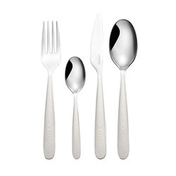 Guzzini - 24-CZĘŚCIOWY ZESTAW SZTUĆCÓW JUST, mlecznobiałe