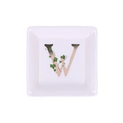 La Porcellana Bianca - talerzyk kwadratowy 10 cm, Wzór W Adorato