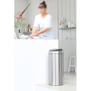 Brabantia - kosz na śmieci Touch Bin New 30l matowa stal