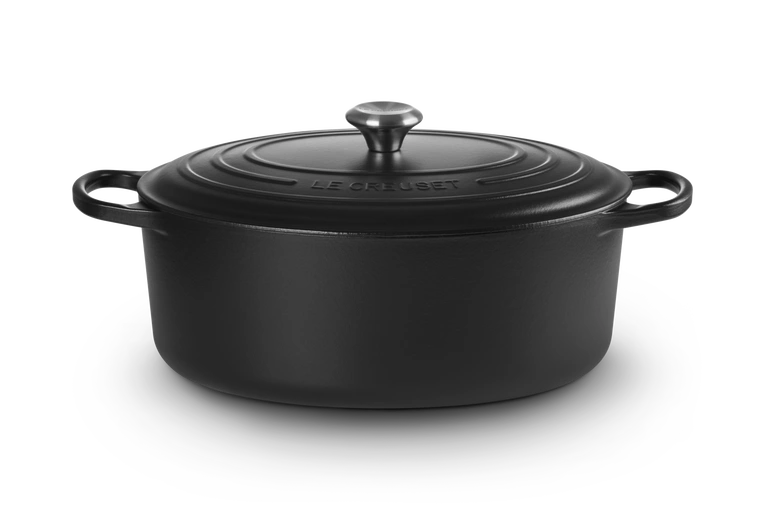 Le Creuset - brytfanna żeliwna emaliowana Signature 35 cm 8,9 l czarna