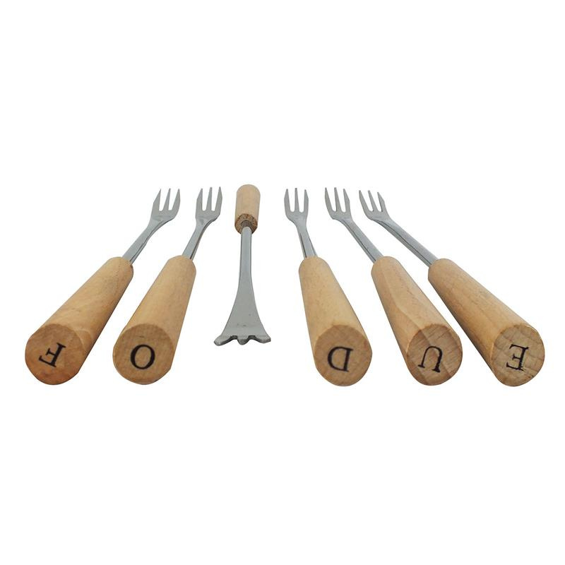 Kela - zestaw do fondue serowego, śred. 22,5 x 19 cm Natura