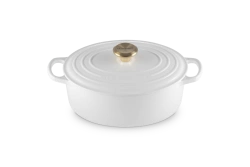 Le Creuset - brytfanna żeliwna emaliowana Signature 27 cm 4,1 l biała