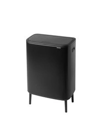 Brabantia - Kosz na śmieci Touch Bin Bo 60l czarny mat