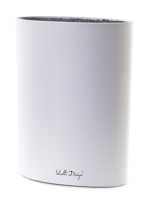 Vialli Design - Stojak do noży owalny Bianco