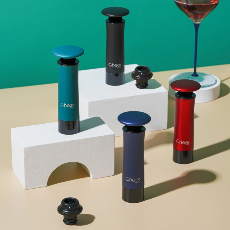 Cheer Moda - Pompka próżniowa z 4 korkami Treeplet zielona