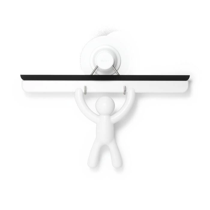 Umbra - Ściągaczka do szyb/luster biała z hak. BUDDY