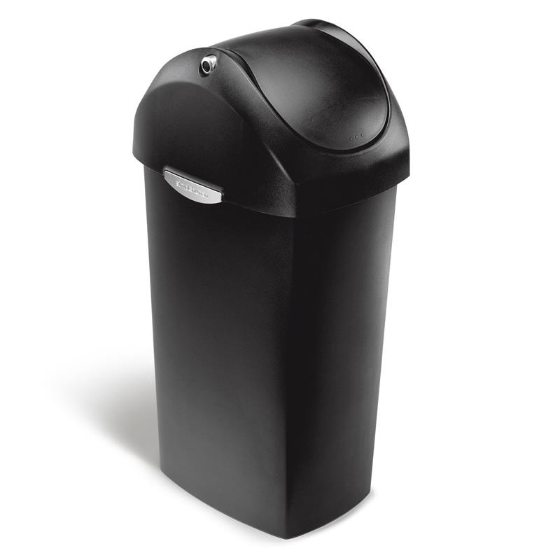 Simple Human - kosz  na śmieci 60 l uchylny czarny