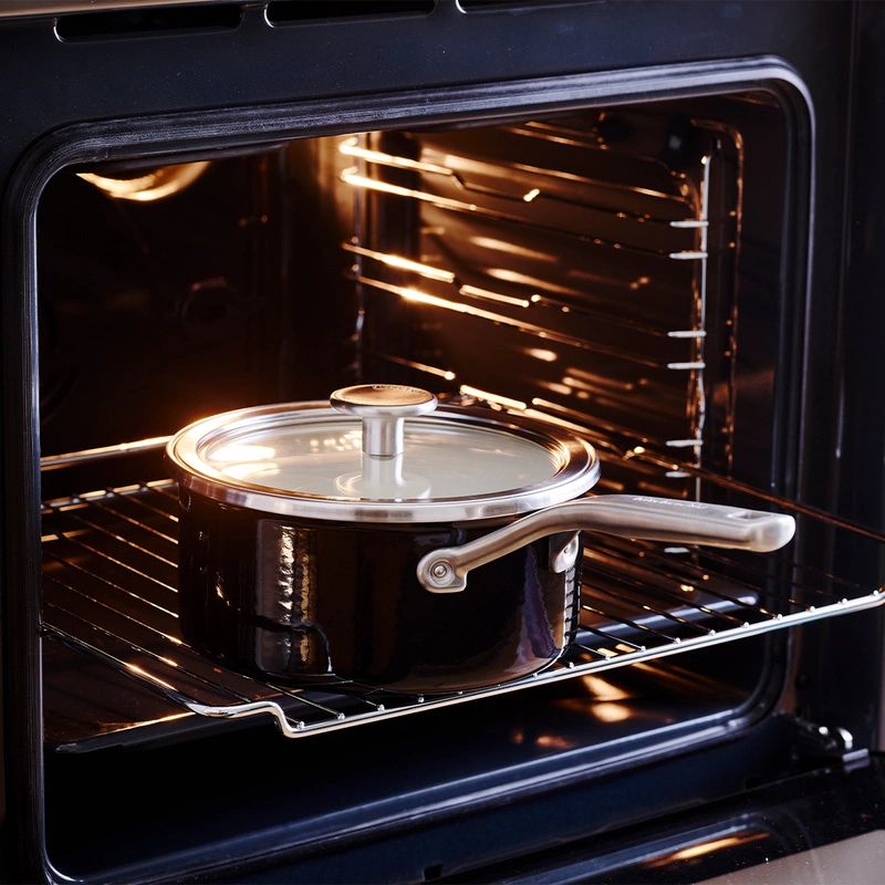 KitchenAid - Rondel emaliowany 2,4 L 20 cm czarny