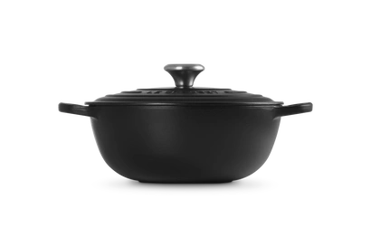 Le Creuset - La Marmite garnek żeliwny rodzinny czarny mat 28 cm