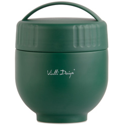 Vialli Design - Termos z pojemnikiem i łyżką Fuori 680 ml zielony