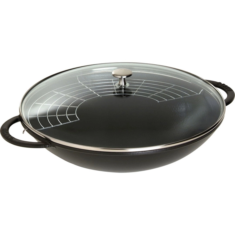 Staub -  żeliwny wok czarny 37 cm