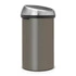 Brabantia - kosz na śmieci Touch Bin - 60 L, platynowy - pokrywa stal matowa FPP