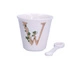 La Porcellana Bianca - filiżanka z łyżeczką 75 ml, Wzór W Unico