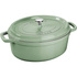 Staub - garnek żeliwny owalny 5,5 l miętowy La Cocotte 31 cm