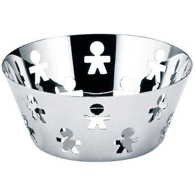 A di Alessi - koszyk, polerowany; 20,5 cm GIROTONDO