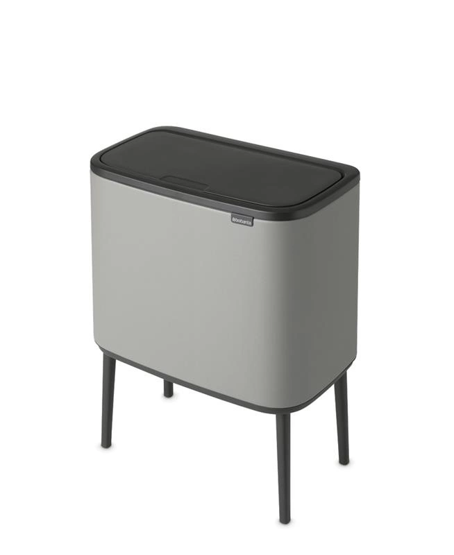 Brabantia - Kosz na śmieci Touch Bin BO 36l szary Mineral Concrete