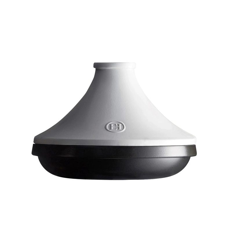 Emile Henry - Tagine Delight indukcja 26cm 2l - biało- czarny