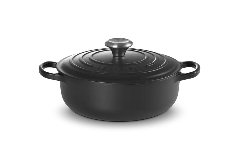 Le Creuset - garnek żeliwny Saute czarny 3,4 l 24 cm
