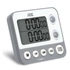ADE - minutnik elektroniczny, 2 pomiary, do 99 godzin, 9 x 2 x 8 cm, szary Kitchen