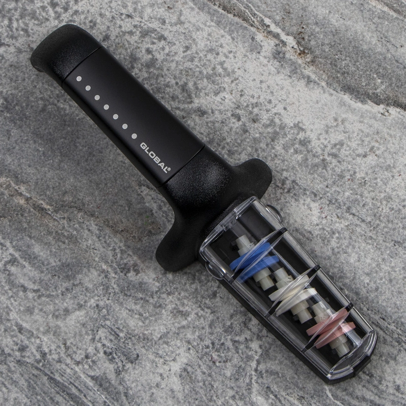 Global - 3 fazowa ceramiczna ostrzałka wodna czarno-biała