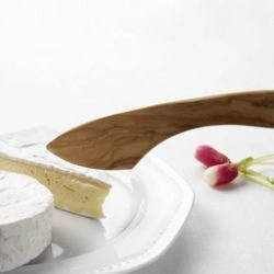 Scanwood - nożyk do serów miękkich - drewno oliwne