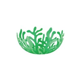 Alessi - kosz na owoce, zielony; 21 cm MEDITERRANEO