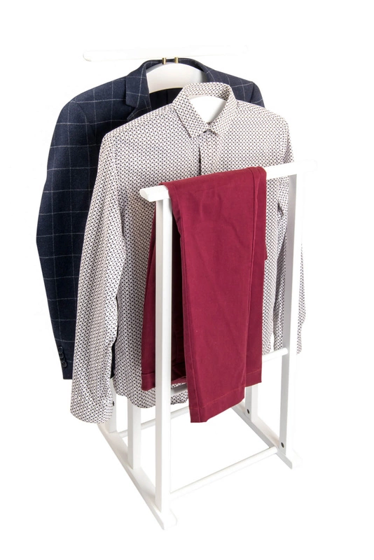 ARREDAMENTI - MAXI Stojak na koszule i garnitur - 102 x 35 cm, Biały