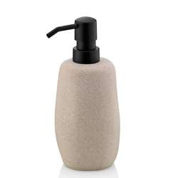 Kela - dozownik do mydła, cement, 0,2 l, śred. 7,5 x 18 cm, beżowy Roda