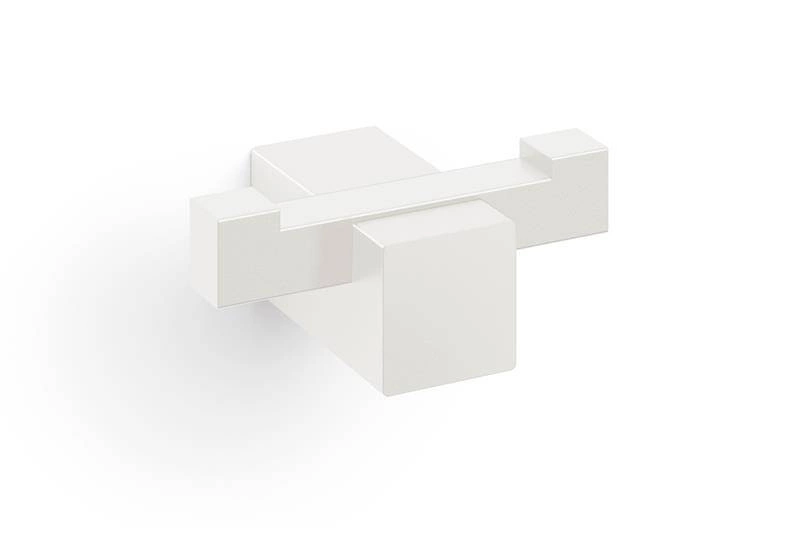 Zack - CARVO podwójny wieszak łazienkowy biały