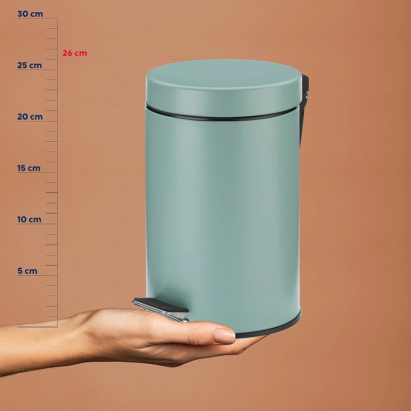 Kela - Kosz na śmieci 3 l jasnozielony Monaco