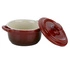 Kela - naczynie żaroodporne z pokrywką, śred. 10x8 cm, czerwone Malin